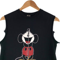 NUMBER(N)INE ナンバーナイン Disney ディズニー ミッキーマウスプリント ノースリーブスウェット ブラック Size 1 福生店