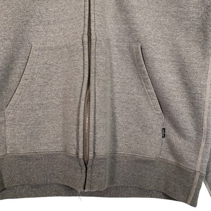 TENDERLOIN テンダーロイン T-ZIP UP PARKA ジップアップスウェットパーカー グレー ラグランスリーブ ロゴ刺繡 Size L 福生店