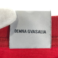 VETEMENTS ヴェトモン 19AW Back Barcode Patch Over Size Tee バックバーコード オーバーサイズTシャツ レッド Size S 福生店