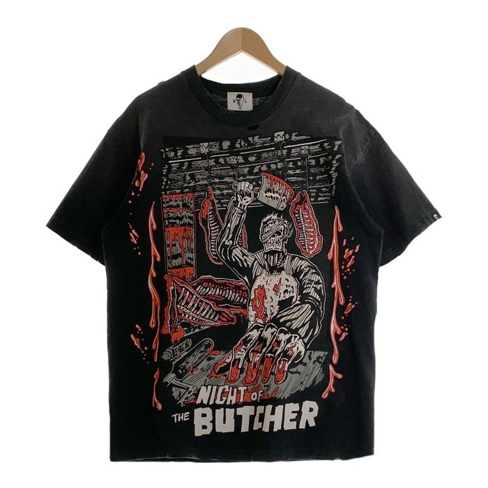 Warren Lotas ウォーレンロータス NIGHT of THE BUTCHER ダメージ加工 半袖 Tシャツ ブラック Size M 福生店