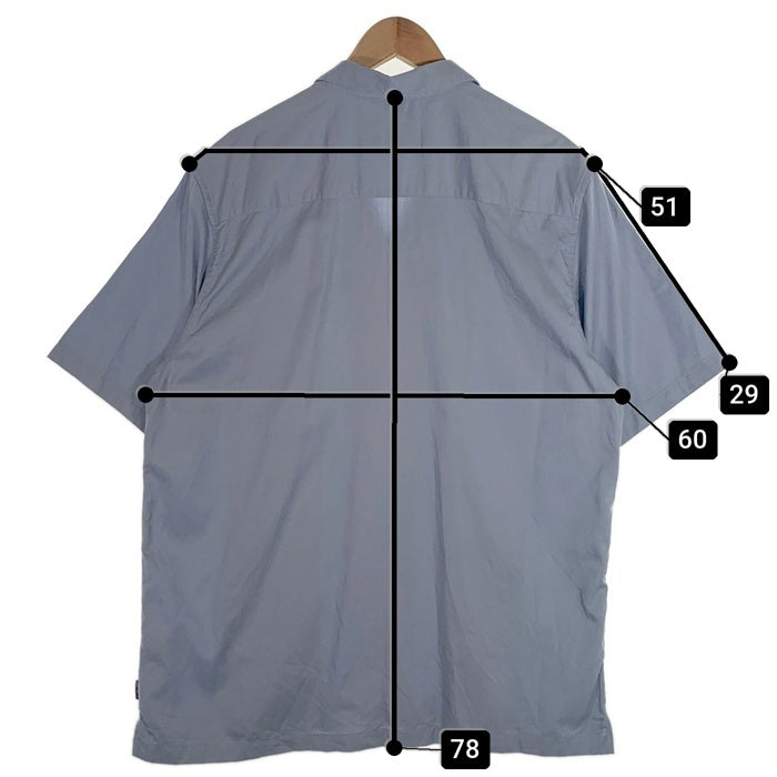 Carhartt WIP カーハートワークインプログレス S/S DURANGO SHIRT オープンカラー 半袖 シャツ ライトブルー ブラック I033041 Size L 福生店