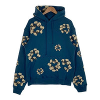 DENIM TEARS デニムティアーズ 24AW CPFM カクタスプラントフリーマーケット Wreath Hoodie リース プリント プルオーバースウェットパーカー ネイビー Size L 福生店