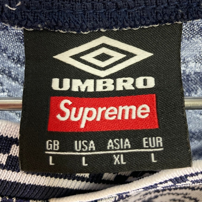 Supreme シュプリーム 23SS Umbro Jacquard Animal Print Soccer Jersey アンブロ ジャガード アニマルプリント サッカージャージ ネイビー sizeXL 瑞穂店