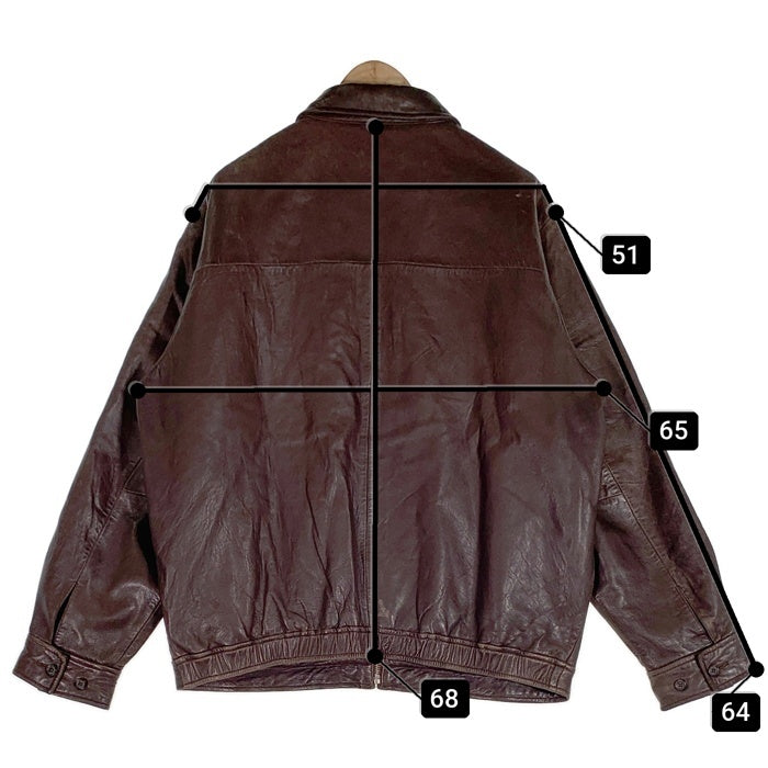 90's Polo by Ralph Lauren ポロバイラルフローレン Genuine Leather Jacket ラムレザー ジャケット ブラウン Size XL 福生店