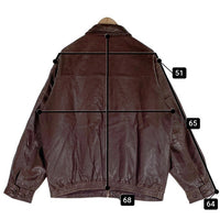 90's Polo by Ralph Lauren ポロバイラルフローレン Genuine Leather Jacket ラムレザー ジャケット ブラウン Size XL 福生店