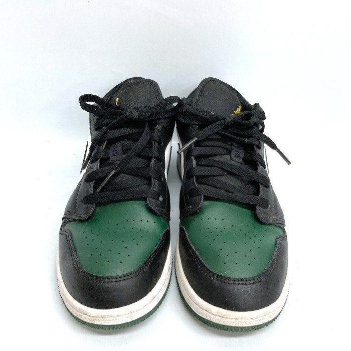 NIKE ナイキ AIR JORDAN 1 エアジョーダン1 RETRO LOW GS "GREEN TOE" 553560-371 ブラック グリーン size24cm 瑞穂店