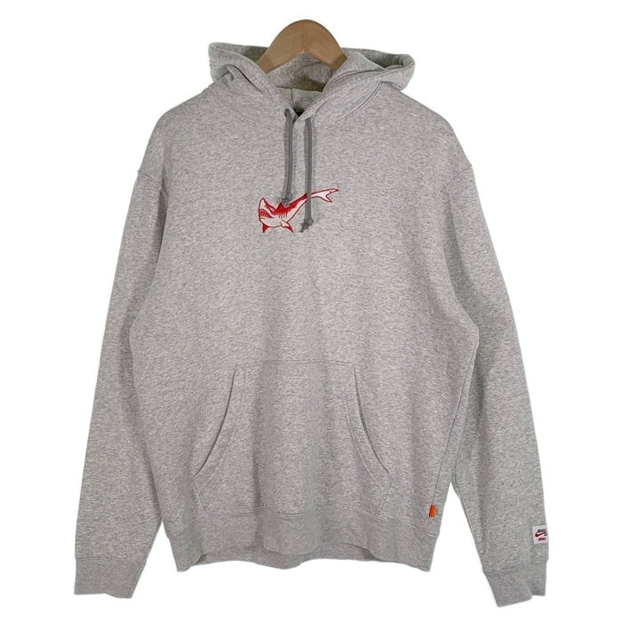 NIKE SB ナイキ OSKI FLEECE SKATE PULLOVER HOODED フリーススケートプルオーバースウェットパーカー グレー DJ3680-050 Size M 福生店
