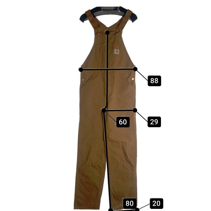 Carhartt WIP カーハートワークインプログレス BIB OVERALL ビブオーバーオール ブラウン I021117.HZ Size 28×32 福生店