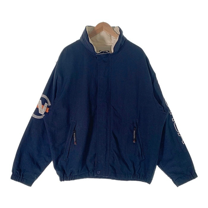 90's NAUTICA COMPETITION ノーティカ コンペティション フルジップ ナイロンジャケット ネイビー Size XL 福生店