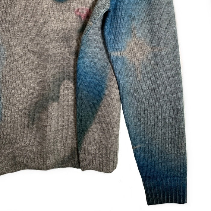 RIPNDIP リップンディップ SPRINKLES KNIT SWEATER ニットセーター アクリル グレー ブルー Size M 福生店