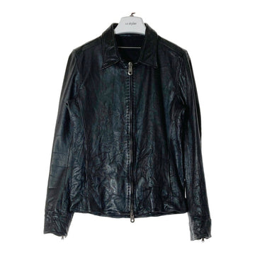 junhashimoto ジュンハシモト LET0015 WCF03 カウレザー シングル ライダースジャケット ブラック size4 瑞穂店
