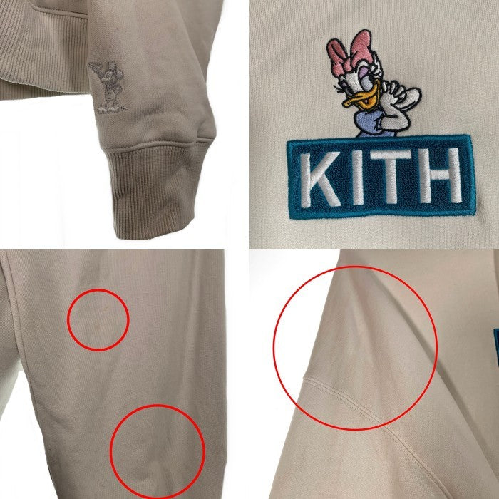 KITH NYC キス Disney ディズニー デイジーダック ボックスロゴ プルオーバースウェットパーカー ホワイト Size XL 福生店