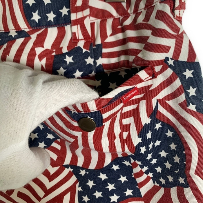 SUPREME シュプリーム 20SS WORK SHORT FLAGS ショーツ ショート ハーフパンツ 星条旗 アメリカ国旗 Size 34 福生店