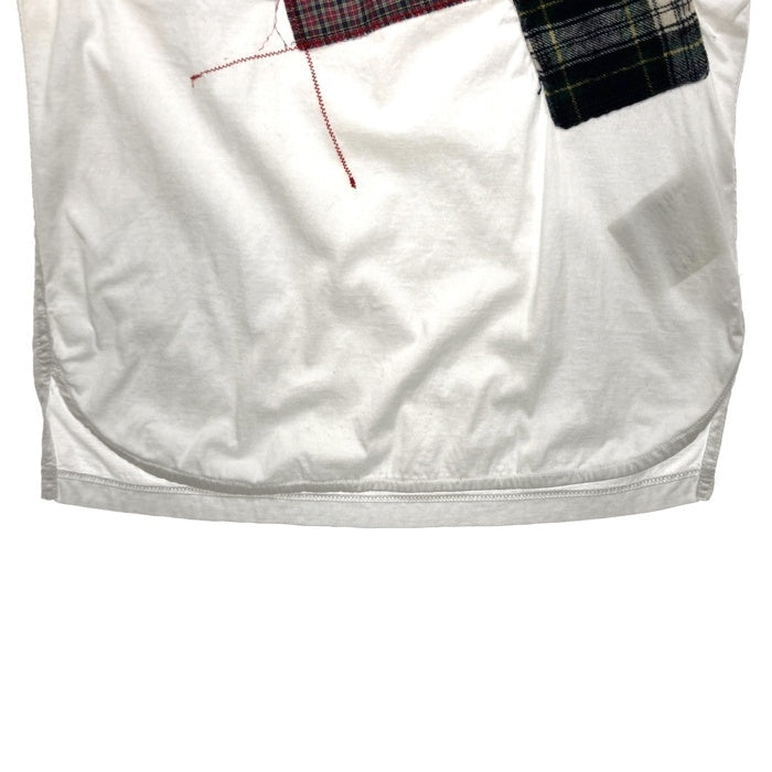 COMME des GARCONS HOMME コムデギャルソンオム パッチワーク デザインTシャツ ホワイト HN-T006 Size M 瑞穂店