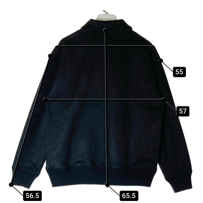 AVIREX アヴィレックス 783-3130022 直営店限定 EMBOSS STAND ZIP JACKET エンボス スタンドジップジャケット ブラック sizeM 瑞穂店