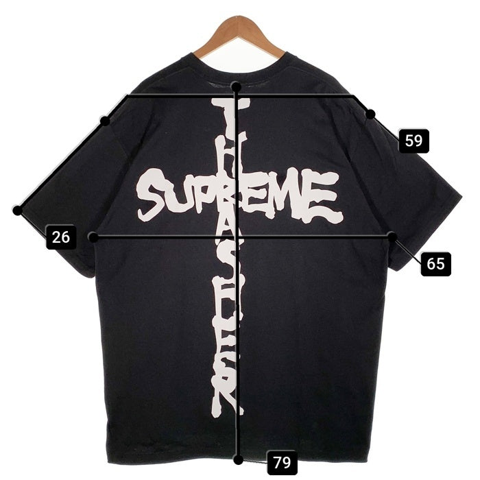 SUPREME シュプリーム 24AW THRASHER スラッシャー Cross Tee クロス プリントTシャツ ブラック Size XXL 福生店