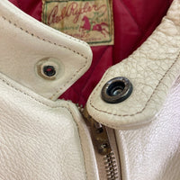 RedRyder レッドライダー TALONジップ パッド入り シングル ライダースジャケット アイボリー size- 瑞穂店