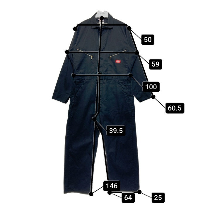 Dickies ディッキーズ ベリーズ製 00's オールインワン ツナギ ブラック size42 瑞穂店