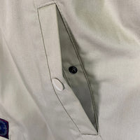 M&M  CUSTOM PERFORMANCE エムアンドエム カスタムパフォーマンス オーバルロゴプリント コーチジャケット ベージュ Size L 福生店