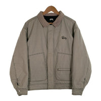 STUSSY ステューシー Drizzler Plaid Bomber Jacket ドリズラー プレイド ボンバージャケット チェック 中綿 グレー 215146 Size S 福生店