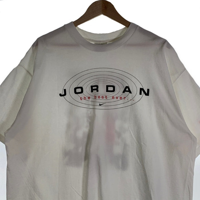 90's NIKE ナイキ JORDAN the best ever... マイケルジョーダン ラストショット プリントTシャツ ホワイト メキシコ製 Size XL 福生店