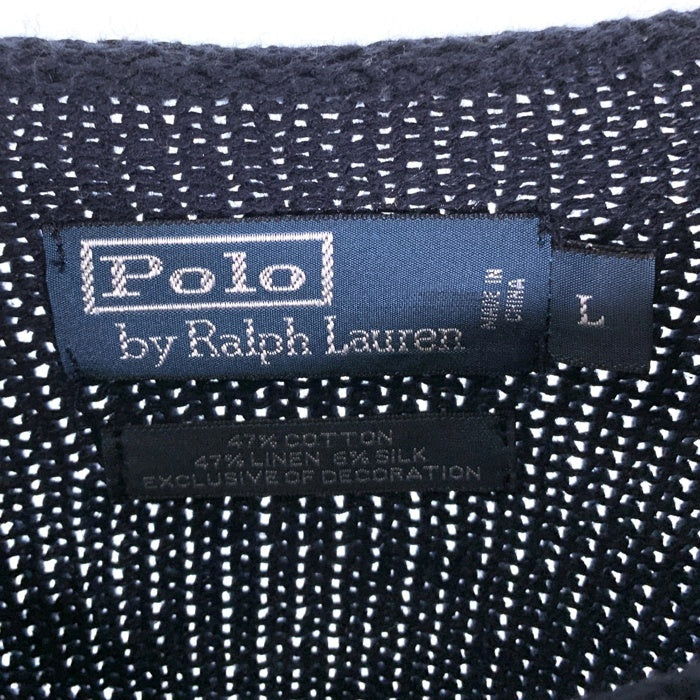 Polo by Ralph Lauren ポロバイラルフローレン ロールネック 星条旗 ニット セーター ネイビー Size L 福生店