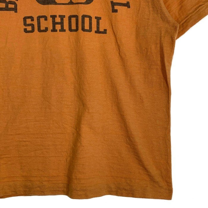 WAREHOUSE ウエアハウス BELMONT HILL SCHOOL プリントTシャツ オレンジ Size M 福生店