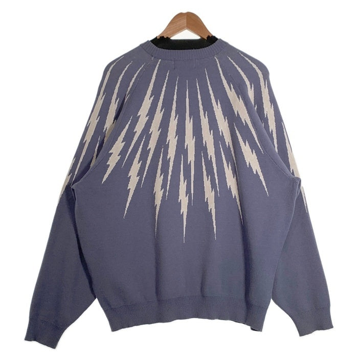 TAIN DOUBLE PUSH タイン ダブル プッシュ ニット クルーネック スウェット ブルー Size XL 福生店