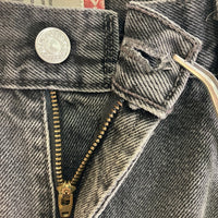 LEVI'S リーバイス RELAXED FIT 550 後染め デニムパンツ ブラック sizeW40 L30※裾にダメージあり 瑞穂店