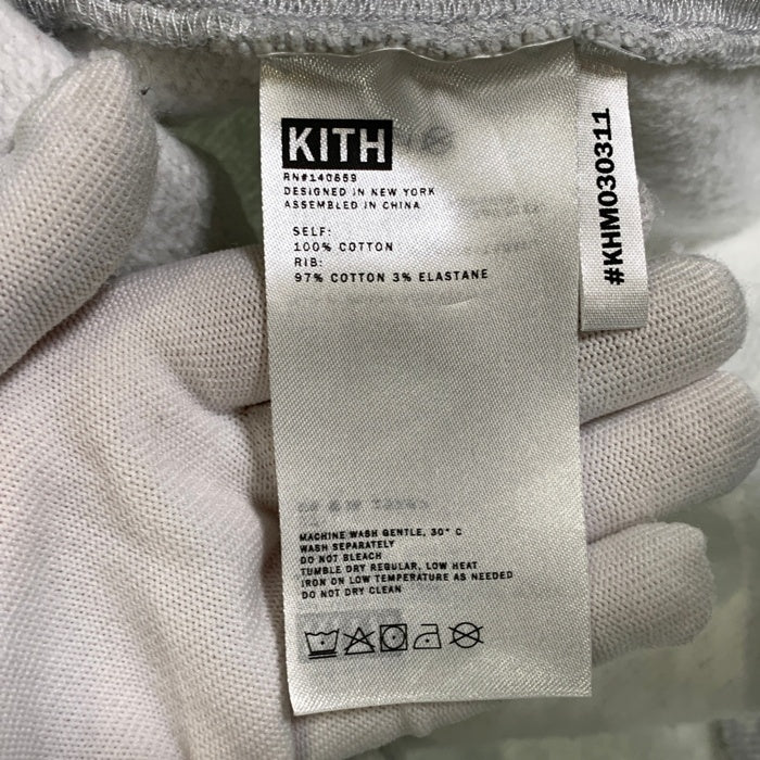 KITH キス クルーネックスウェットトレーナー ワッペン 前V アッシュグレー Size XL 福生店