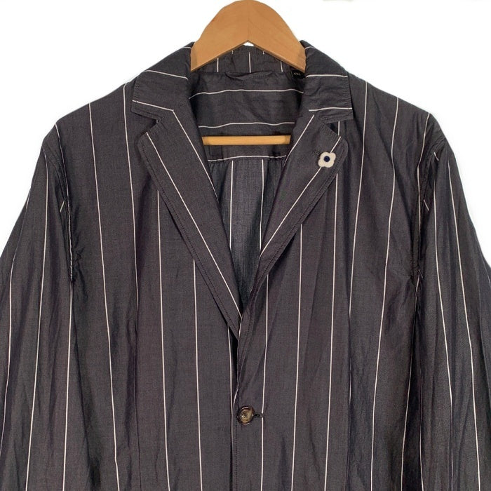 LARDINI ラルディーニ コットン ストライプ 2B テーラードジャケット 春夏 薄手 Size XXL 福生店