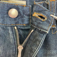 NUMBER(N)INE ナンバーナイン ダメージ加工 デニムパンツ 裏地ロゴ総柄 インディゴ size4 瑞穂店