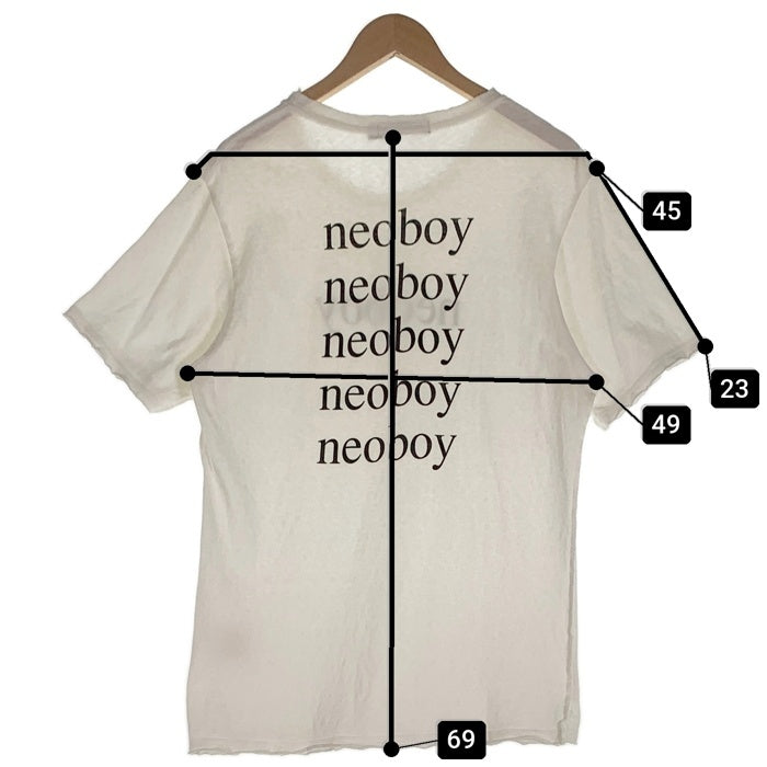 UNDERCOVER アンダーカバー Under Coverism プリント 半袖 Tシャツ neo boy期 ダメージ加工 ホワイト Size M 福生店