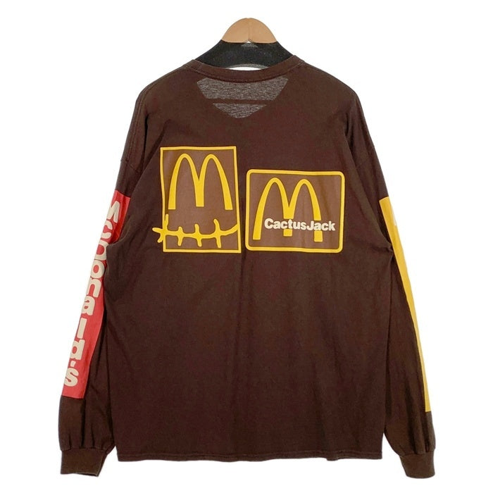 Cactus Jack カクタスジャック 20AW McDonald's マクドナルド Souvenir L/S Tee スーベニアロングスリーブTシャツ ブラウン Size XL 福生店