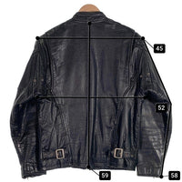 FOORSTEP フールステップ レザー シングル ライダース ジャケット ブラック 1717 Size M 福生店