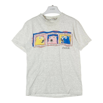 Coca Cola コカコーラ 90s USA製 白クマ ベアー Tシャツ 杢グレー sizeM 瑞穂店