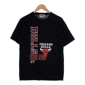 90's NBA CHICAGO BULLS シカゴブルズ プリント Tシャツ ブラック 日本製 Size 160 (S相当) 福生店