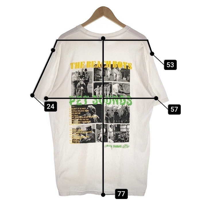 STUSSY ステューシー 21SS The Beach Boys ビーチボーイズ フォトプリントTシャツ ホワイト メキシコ製 Size L 福生店