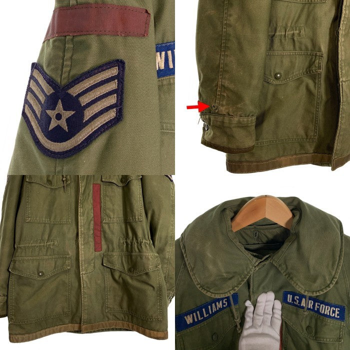 60's U.S.AIR FORCE 米空軍 フィールドジャケット オリーブ ライナー付 JOHN OWNBEY Size S-R 福生店