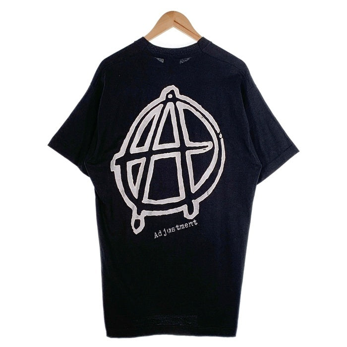 80-90's Anarchic Adjustment アナーキックアジャストメント サークルA 両面プリント Tシャツ ブラック USA製 FRUIT OF THE LOOM Size XL 福生店