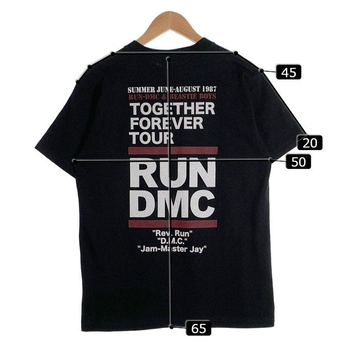 Ricky Powell リッキーパウエル RUN DMC ランディーエムシー フォトプリント Tシャツ TOGETHER FOREVER TOUR ブラック Size M 福生店