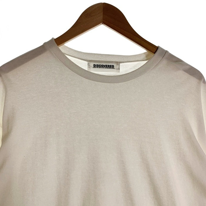 DISCOVERED ディスカバード SWITCH SLEEVE CUTSEWN ロンT ロングスリーブ 長袖 Tシャツ ホワイト オリーブ DC-AW25-CU-18 Size 2 福生店