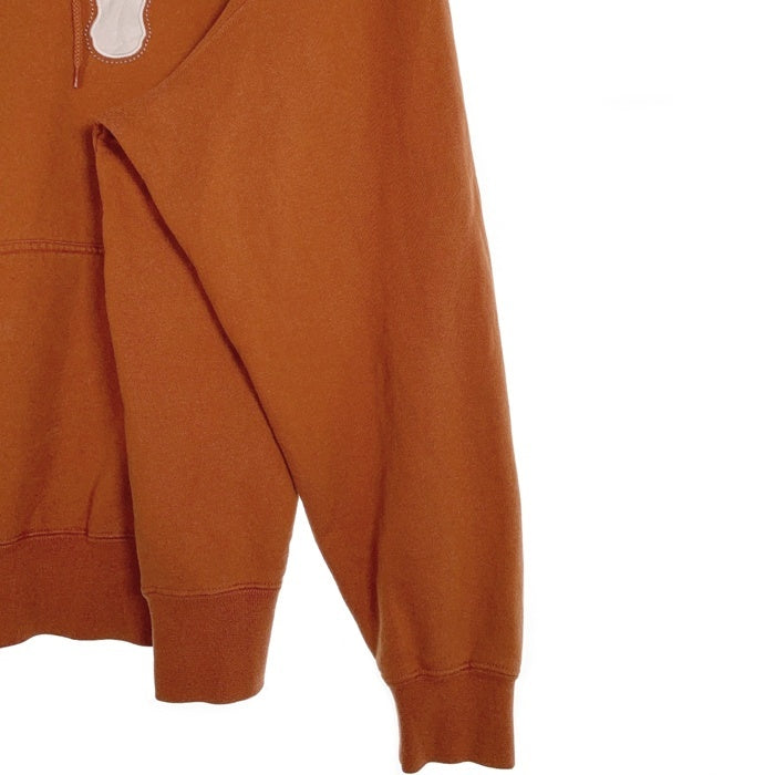90`s NIKE ナイキ カレッジロゴ テキサス プルオーバー フーディー パーカー ブラウン Size XL 福生店