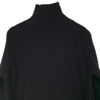 ANDERSEN ANDERSEN アンデルセンアンデルセン タートルネック ハイネック ウール リブニットセーター ブラック フィンガーホール Size XS 福生店