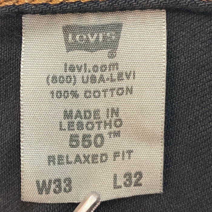 Levi's リーバイス 550 RELAXED FIT リラックスフィット ブラック sizeW33 瑞穂店