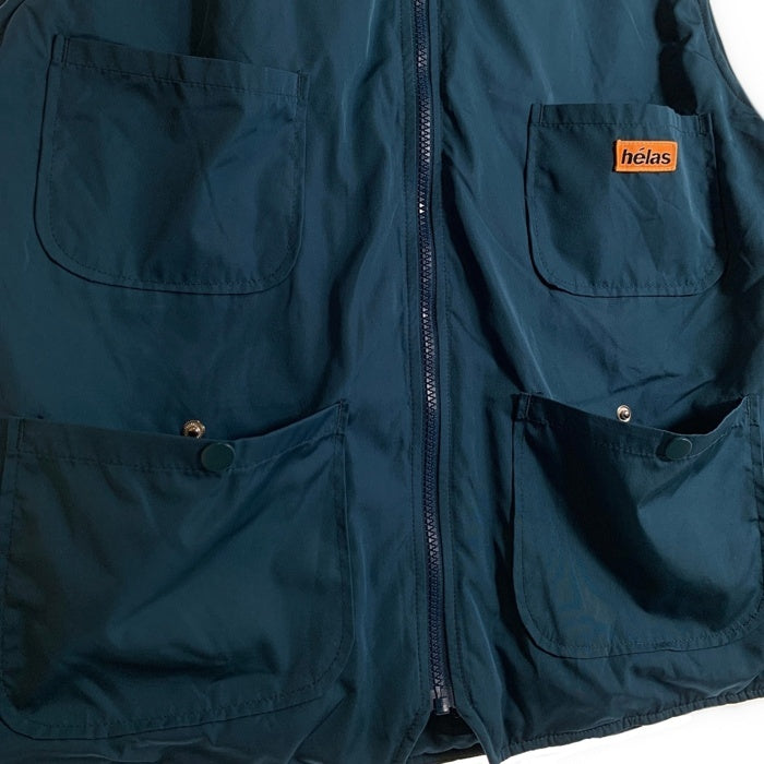 HÉLAS ヘラス NYLON VEST ナイロンベスト ネイビー Size L 福生店