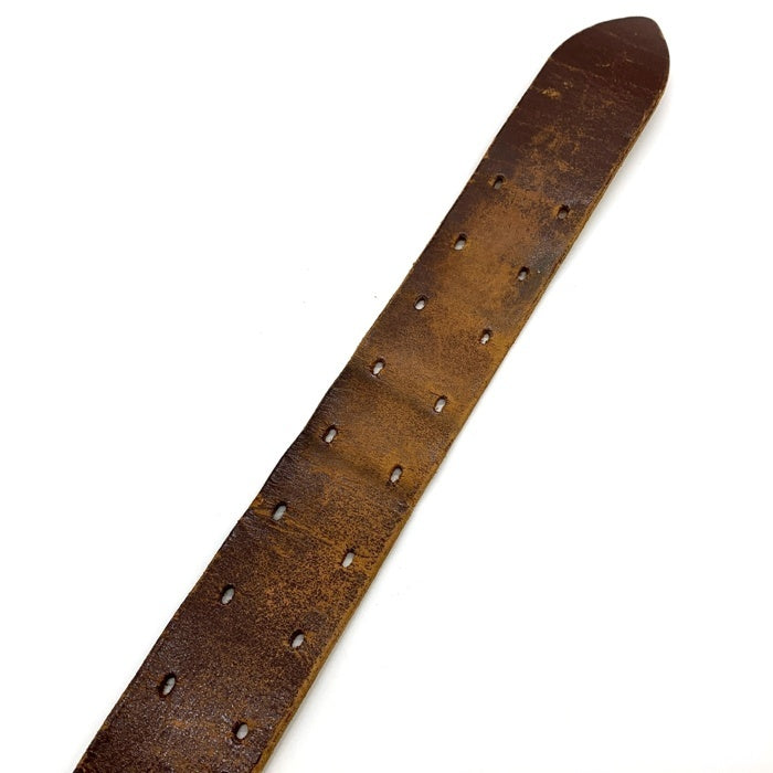 40's~ ギャリソンベルト ダブルピン レザー 50mm幅 ブラウン Size w78~103cm 福生店