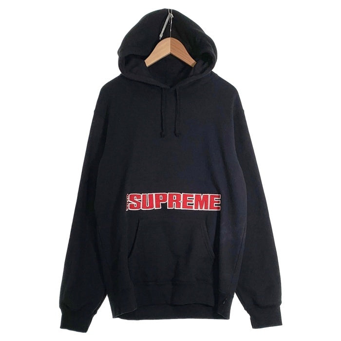 SUPREME シュプリーム 19SS Blockbuster Hoodie Sweatshirt ブロックバスター フーデッド スウェット プルオーバー フーディー パーカー ブラック Size L 福生店