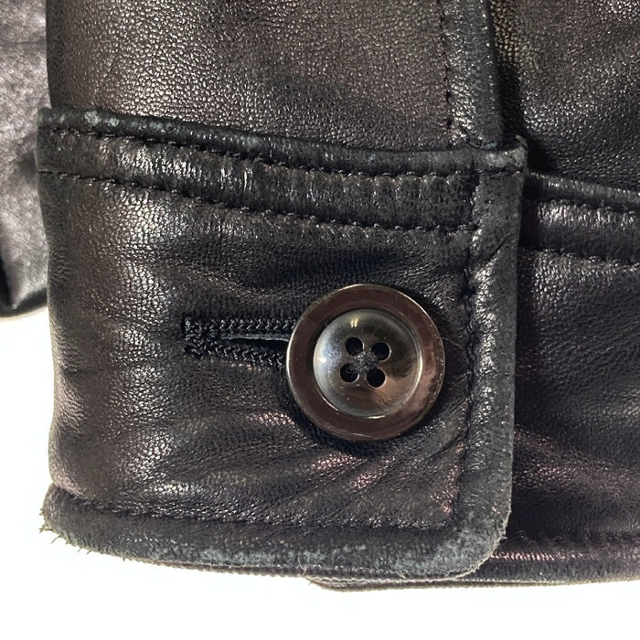 A.P.C. アーペーセー MOTO BLOUSON モト ブルゾン シープレザー シングル ライダースジャケット ブラック size- 瑞穂店