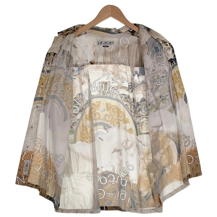 BAL ORIGINAL バル オリジナル フォトコラージュ 半袖 オープンカラーシャツ マルチ Size M 福生店